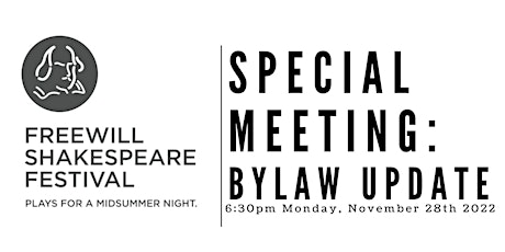 Special Meeting: Bylaw Update primary image