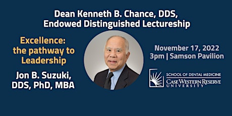 Hauptbild für Dean Kenneth B. Chance, DDS, Endowed Distinguished Lectureship