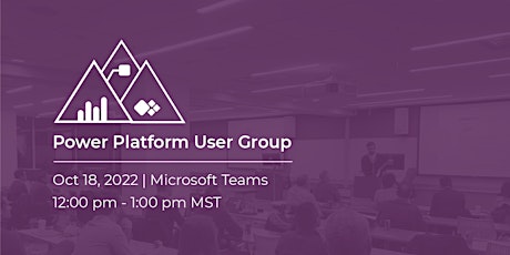 Power Platform User Group Meeting | October