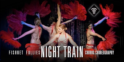 Intro to Burlesque: "Night Train" Fan Dance Choreography - Fishnet Follies