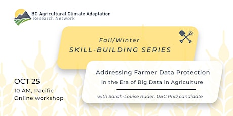 Addressing Farmer Data Protection in the Era of Big Data in Agriculture primary image