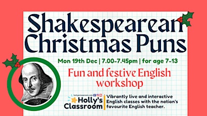 Shakespearean Christmas Puns Workshop
