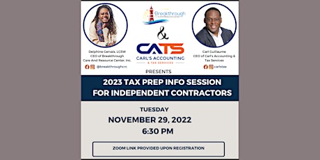 2023 Tax Prep Info Session for Independent Contractors