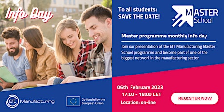 EIT Manufacturing Master School Info Day - February 2023