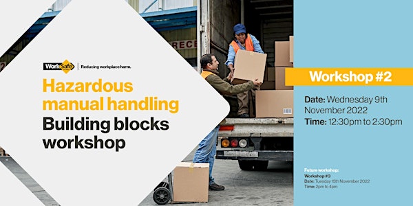 Hazardous manual handling – Building blocks workshop