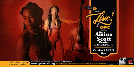 LIVE! at OPC Concert Series: Amina Scott Quartet primary image