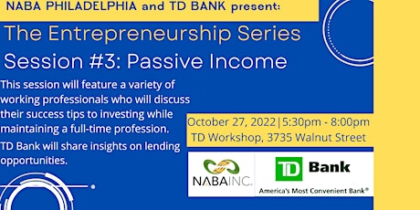 The Entrepreneurship Series - Session #3: Passive Income primary image