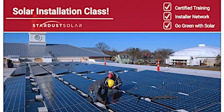 Solar installation & certification class - Weekend  primary image