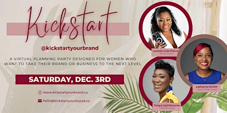 KICKSTART - A Virtual Planning Party for Caribbean Women in Business