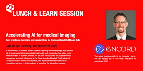 Lunch & Learn: Accelerating AI for medical imaging primary image