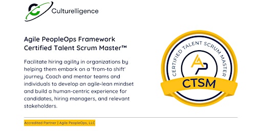 APF Certified Talent Scrum Master™ (APF CTSM™) | Feb 10-11, 2023