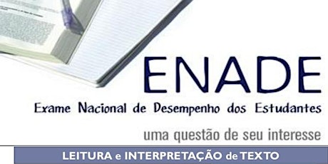 Imagem principal do evento Palestra : "Interpretação textual para o Enade".