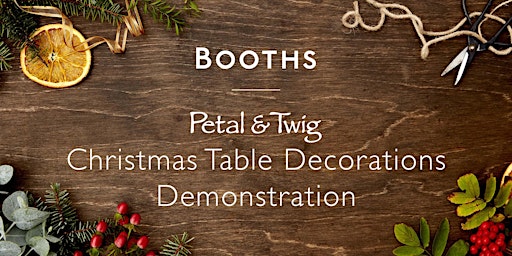 Christmas Table Decoration Demonstration with Petal and Twig