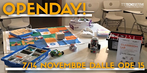 OpenDay Robotica Educativa, FabLab, Elettronica e Coding