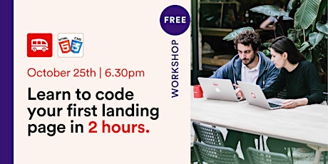 Online workshop: Learn to code your first landing page in 2 hours