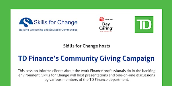 Skills for Change/TD Community Giving Workshop