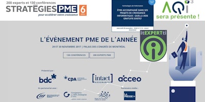 L'AQIII au Salon Stratégies PME - 6e édition
