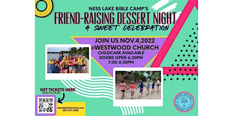 Primaire afbeelding van Ness Lake Bible Camp's Friend-Raising Dessert Night