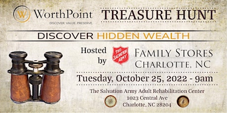 WorthPoint + The Salvation Army - Charlotte Workshop and Treasure Hunt primary image