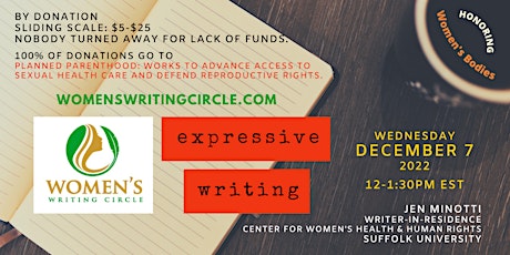 Women's Writing Circle (WWC) - December 7, 2022