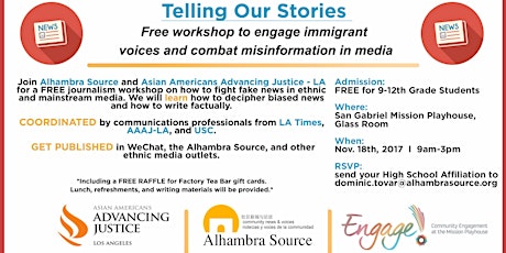 Telling Our Stories: Free workshop to engage immigrant voices and combat misinformation in media primary image