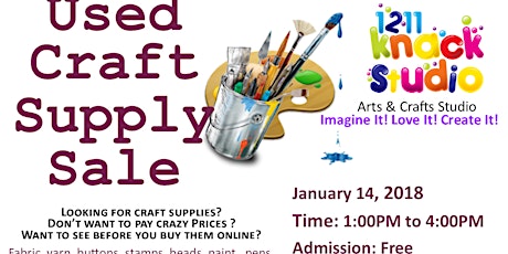 Used Craft Supply Sale  primary image