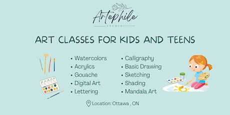 Art Classes for Kids and Teens - Ottawa