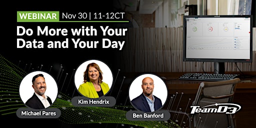 Do More with Your Data and Your Day | Webinar