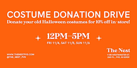 Halloween Costume Donation Drive