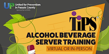Virtual TIPS Alcohol Beverage Seller Training for Passaic County primary image
