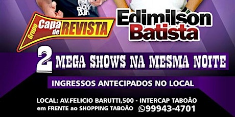 Imagem principal do evento Dia 11/11/17 Capa de Revista e Edimilson Batista na Beer