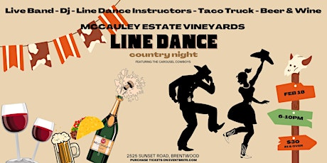 Country Line Dance at McCauley Estate Vineyards