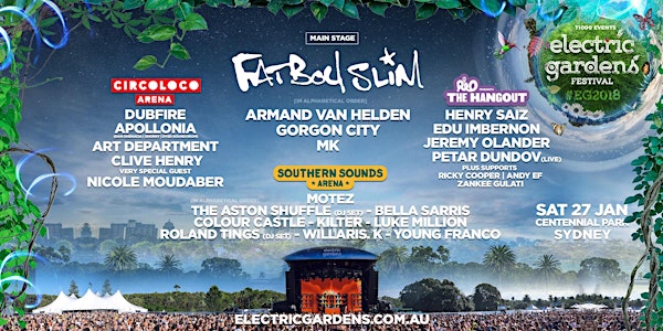 2018 ELECTRIC GARDENS FESTIVAL SYDNEY