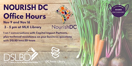 Nourish DC Office Hours: In Person at MLK