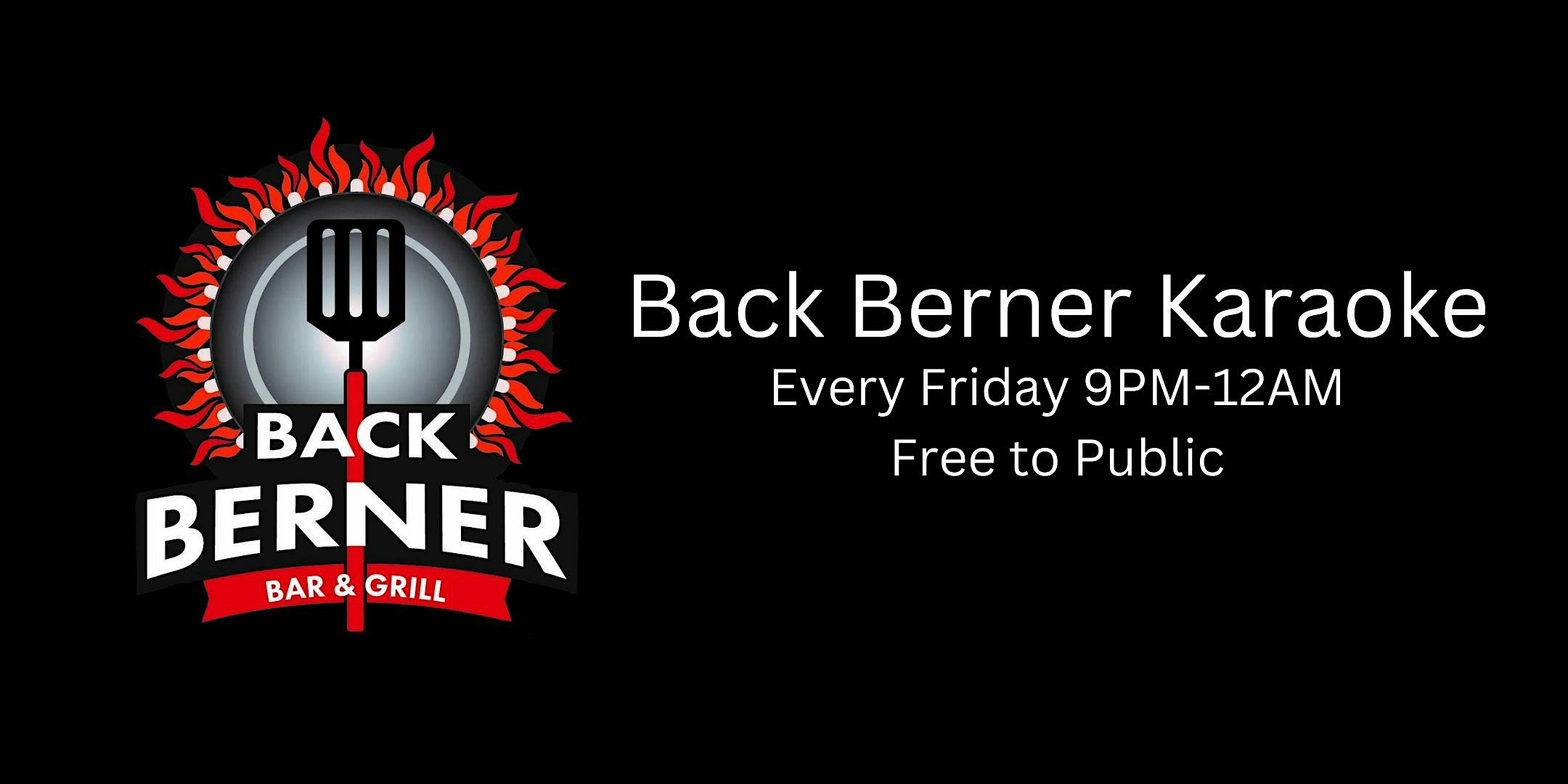 Back Berner Karaoke at Back Berner Bar & Grill – Tiffin, IA