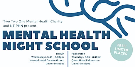 Mental Health Night School - Engaging with Young People - Darwin primary image