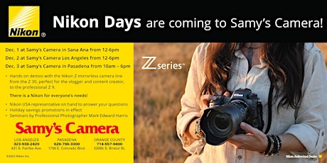 Nikon Day at Samy's Camera Pasadena