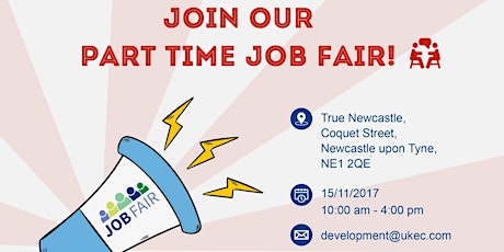 Part Time Job Fair in Newcastle primary image
