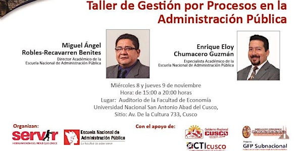 Curso - Taller  de  Gestión por Procesos en la Administración Pública - Aula Regional Cusco