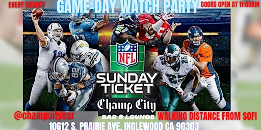 OFFICIAL SUNDAY FOOTBALL TAILGATE & DAY PARTY
