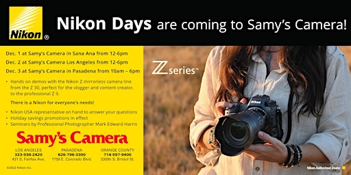 Nikon Day at Samy's Camera Santa Ana