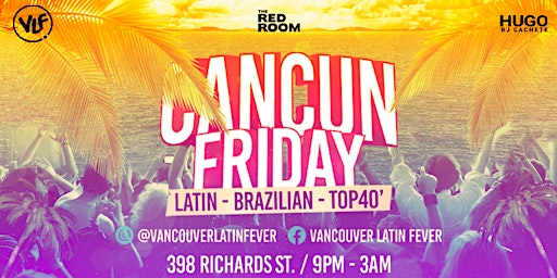 Imagem principal do evento Cancun Nites Fridays Red Room