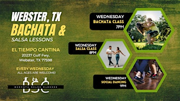 Wednesday - Webster, Tx: Bachata & Salsa Classes ! Join Me!