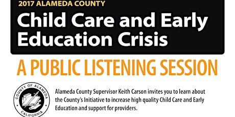 Early Child Care Initiative Listening Session primary image