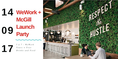 WeWork + McGill Launch Party primary image