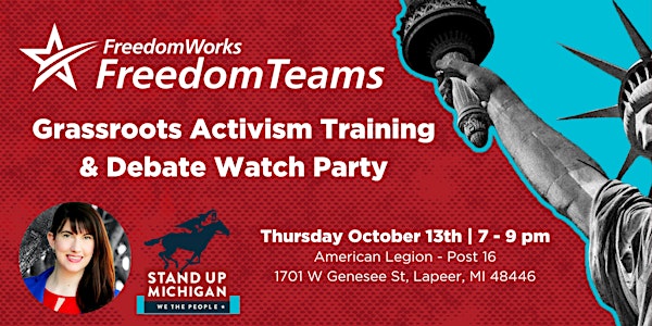 FreedomWorks Grassroots training and Debate Watch Party
