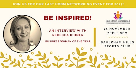 HDBM November Networking: Be Inspired! primary image