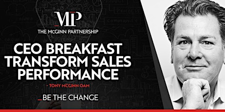 CEO Breakfast: Transform Sales Performance - 15th Nov, Melbourne primary image