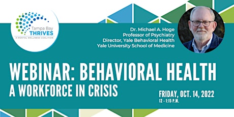 Behavioral Health - A Workforce in Crisis Webinar primary image