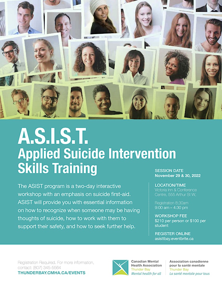 ASIST: Applied Suicide Intervention Skills Training 2022 Dates image